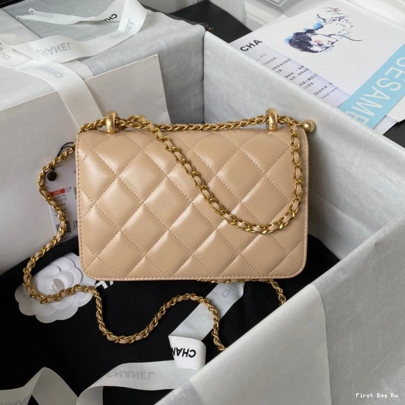 First Bag Ru BAG FLAP -12X19X8CM CHANEL 0711